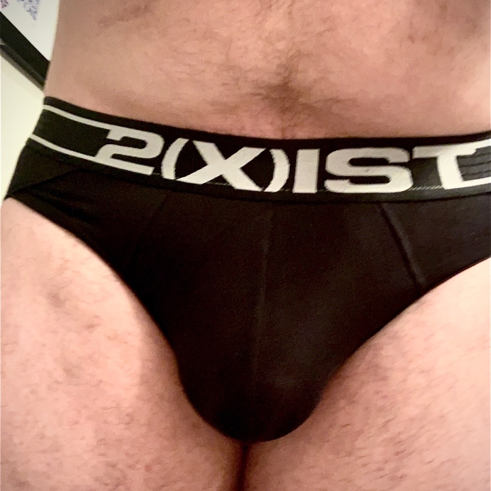 Black 2(x)ist No Show Brief, M (NWT)